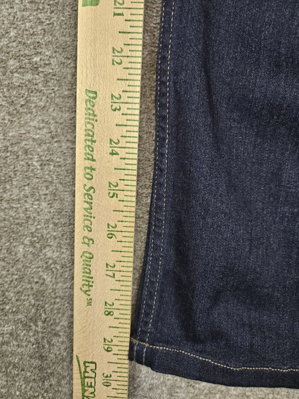 Paige Lennox Slim Fit Tapered Leg Dark Blue Wash Denim Jeans Mens 33 (33x29)